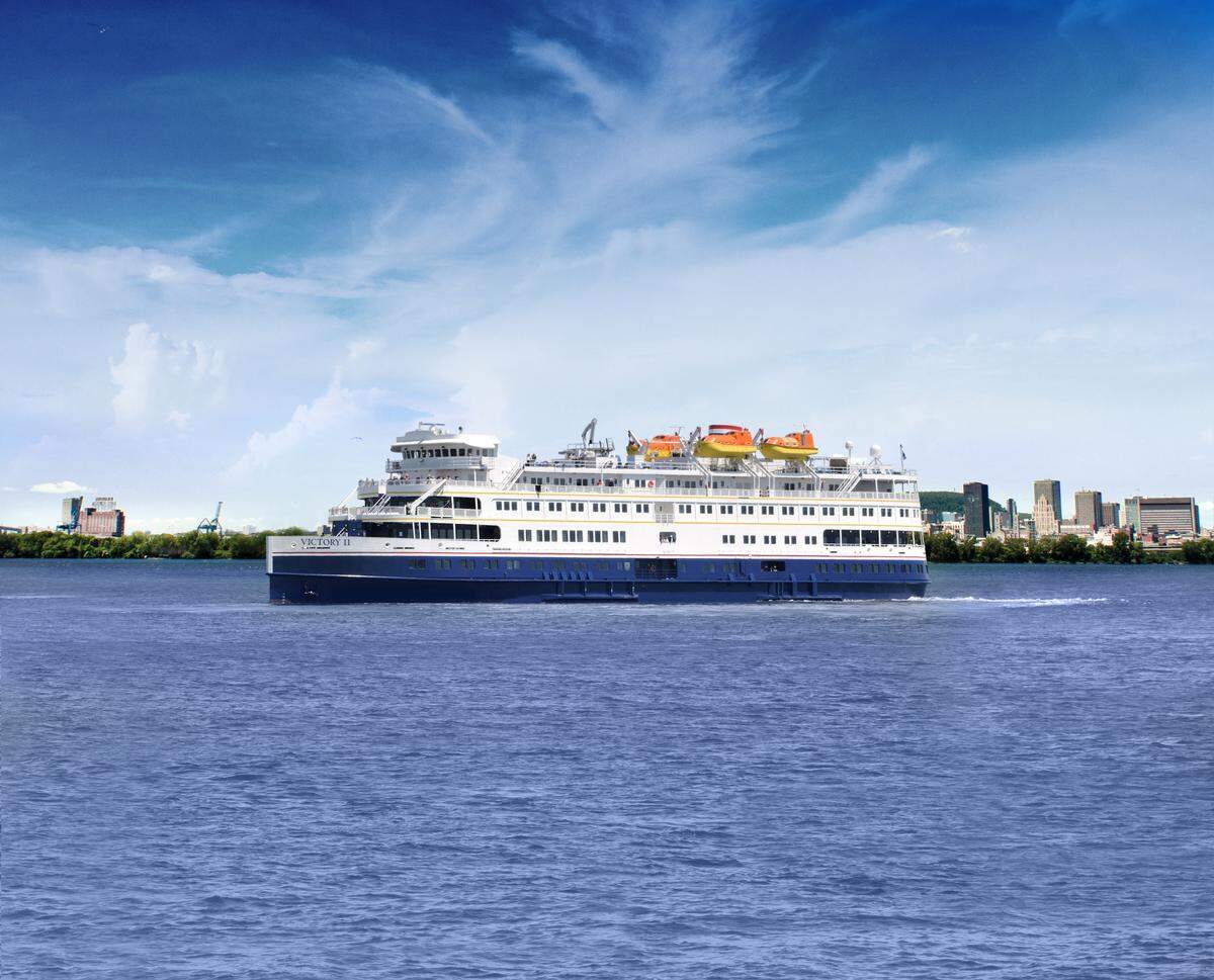 Victory Cruise Lines' 202-passenger Victory I. The line is adding a second ship this summer.
