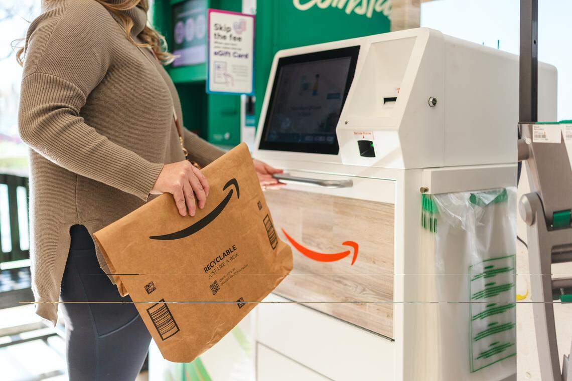 You can return Amazon packages via kiosks at Winn-Dixie stores now.