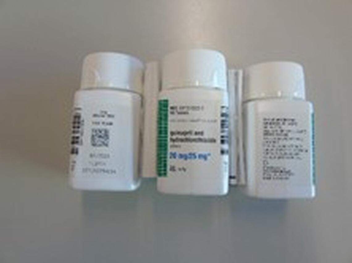 Quinapril and hydrochlorothiazide tablets 20/25 mg