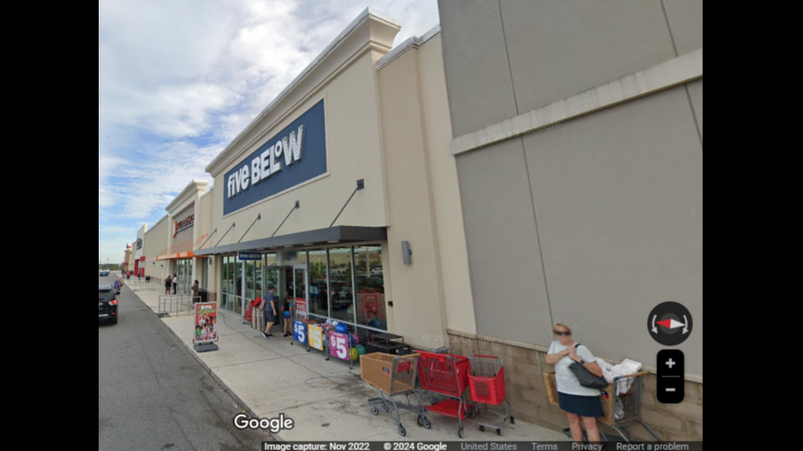 Investigators say the purse theft happened at this Five Below store in Davenport, Florida.