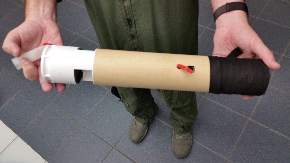 Dropsondes are cardboard tubes containing data-gathering instruments.