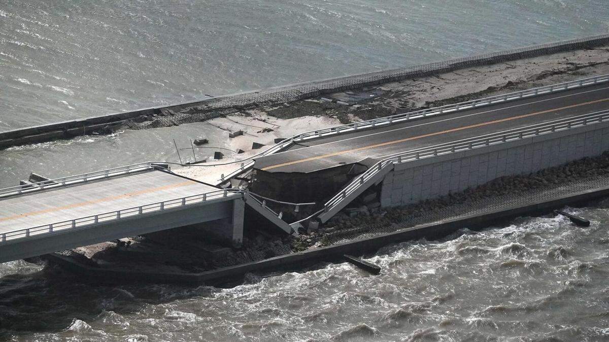 Hurricane Ian damaged the Sanibel Causeway, which connects Fort Myers to the island community.