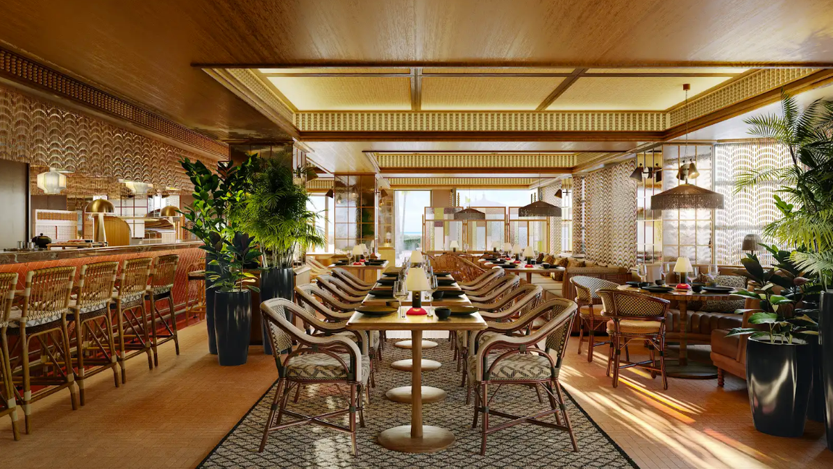 The Japanese restaurant Mimi Kakushi is only available to Delano Miami Beach guests and members of Delano Members Club.