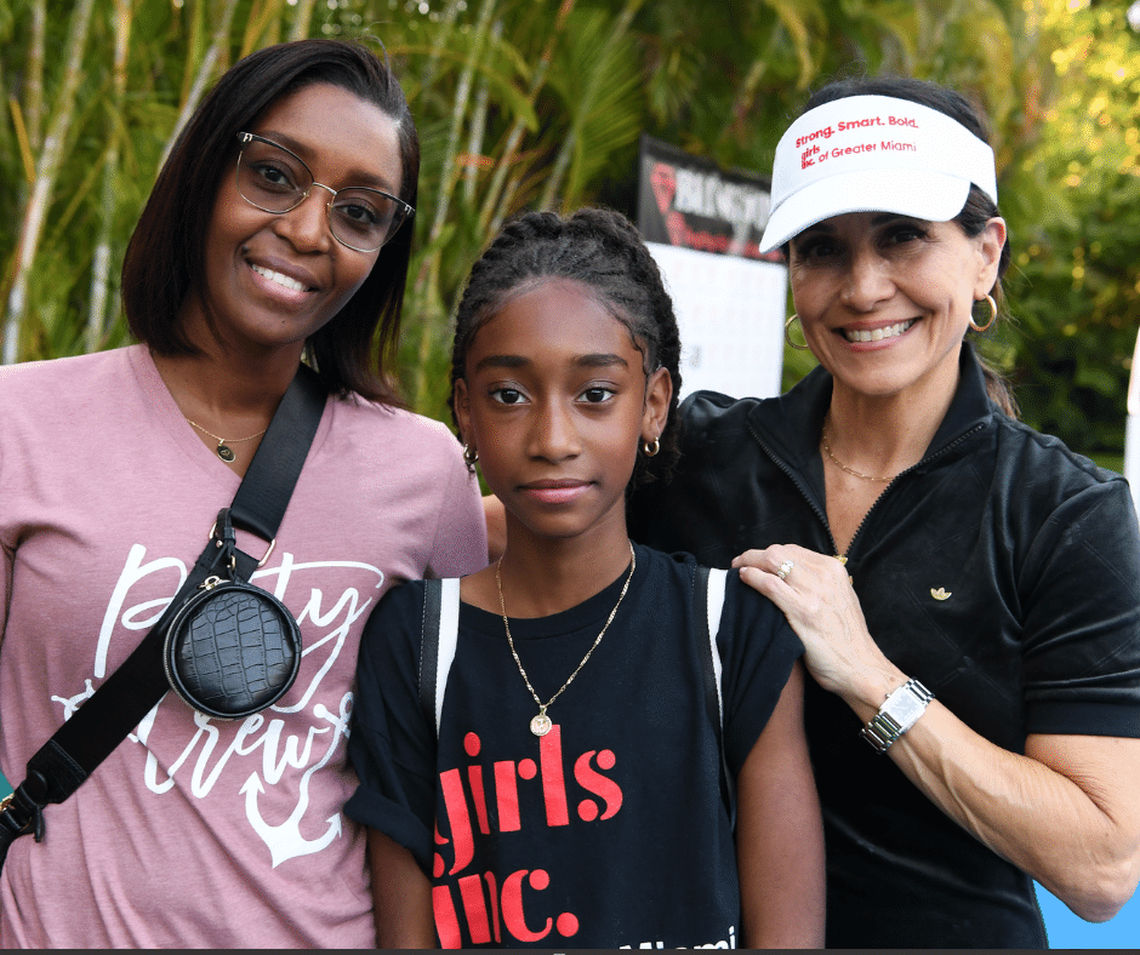 From left, Maria Rosario and her daughter Kiara Paulino with Virginia Akar, the founder of the Miami chapter of Girls Inc., an after-school program that works with 180 girls in six Title I schools or programs. Says Akar: ‘Making sure girls grow up socially, academically and emotionally strong is our business.’