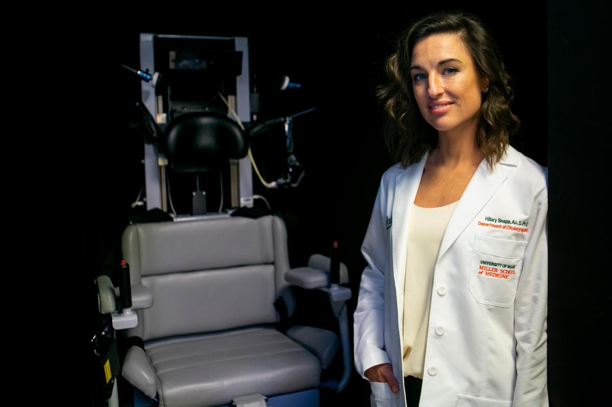 Hillary Snapp, Au.D, Ph.D., at the University of Miami Miller School of Medicine in Allapattah on Friday, Nov. 7, 2018. Snapp is part of the team that released a study of the symptoms and clinical findings in U.S. diplomatic personnel living in Havana who experienced neurosensory symptoms after exposure to a unique sound/pressure phenomenon.