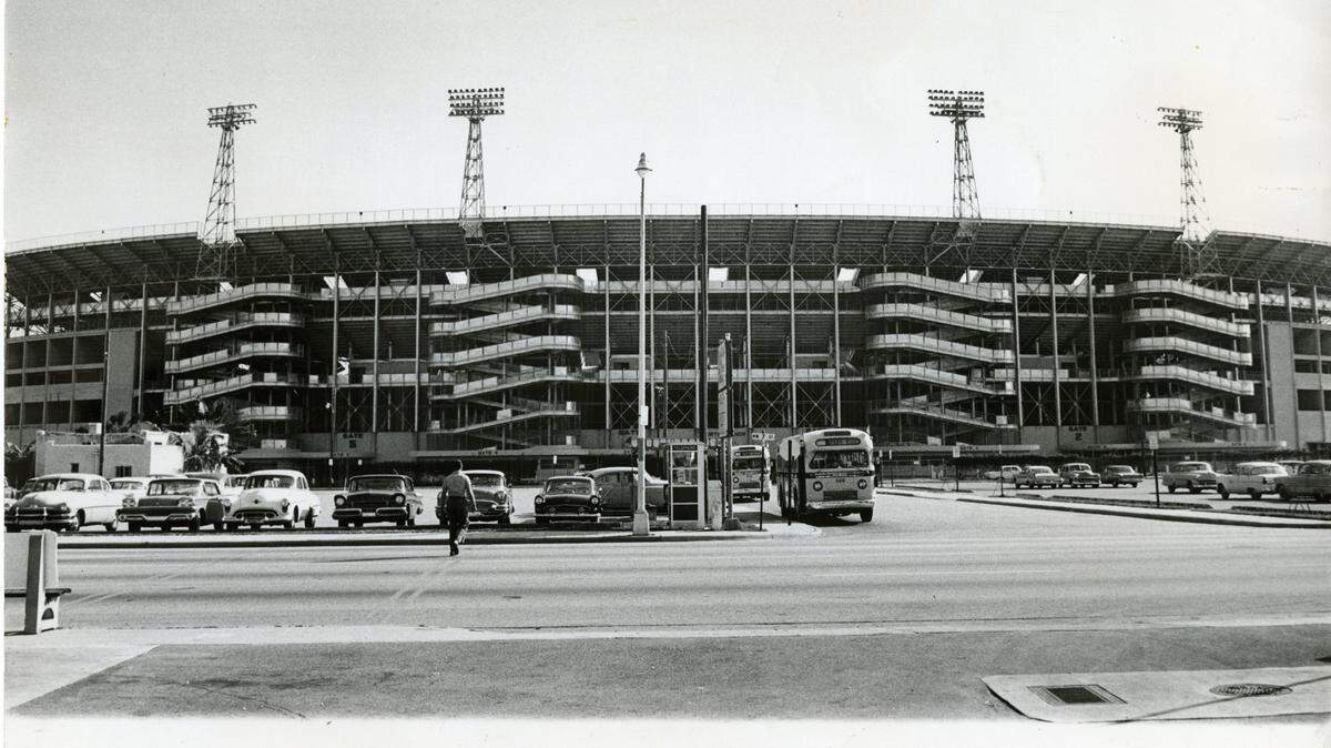 North side Orange Bowl, with Northwest Seventh Street in the foreground.