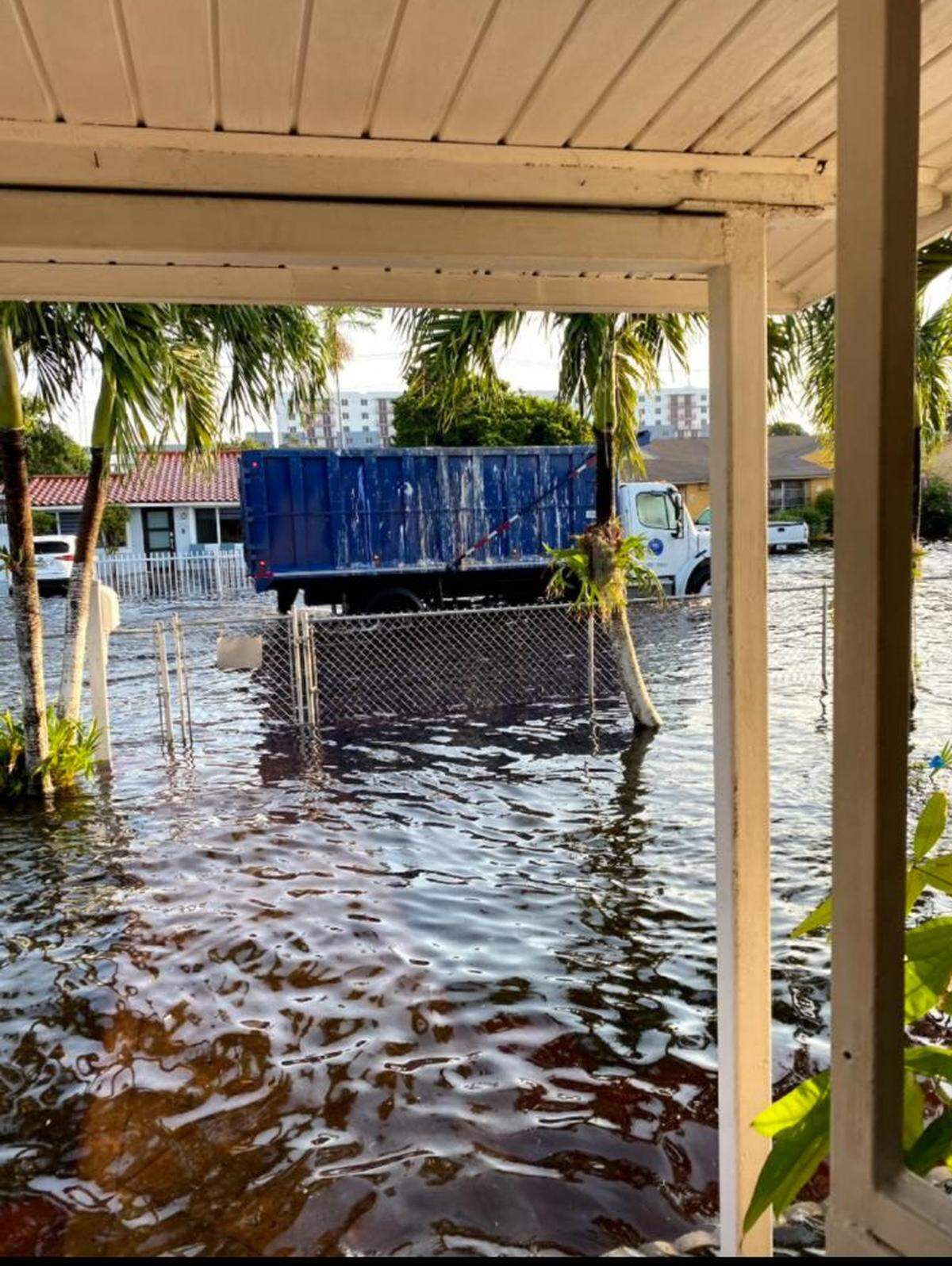 A strong rainstorm is enough to turn Fourth Terrace in Flagami into ‘a river,’ and residents want the city to fix the problems soon.
