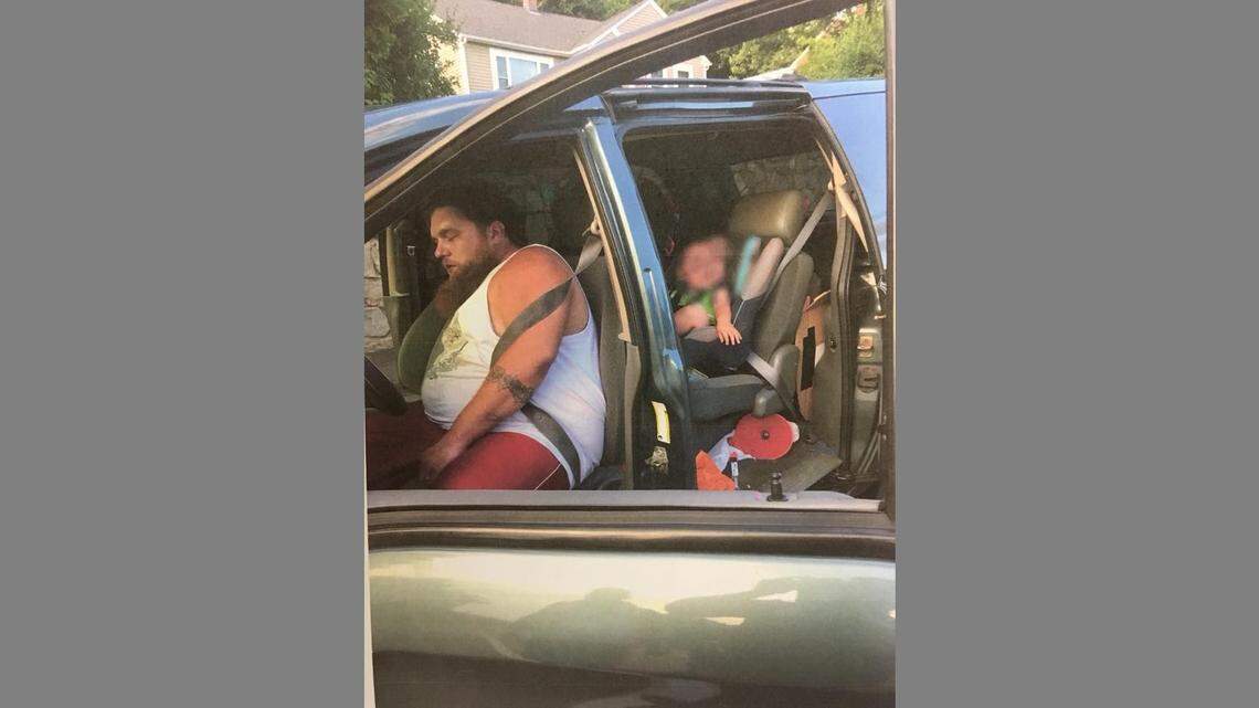 Rhode Island police say Michael Krajczynski overdosed on what he thought was Oxycontin on August 3, and needed four doses of Narcan to revive him as his 1-year-old son looked on from the backseat of his car in Woonsocket.