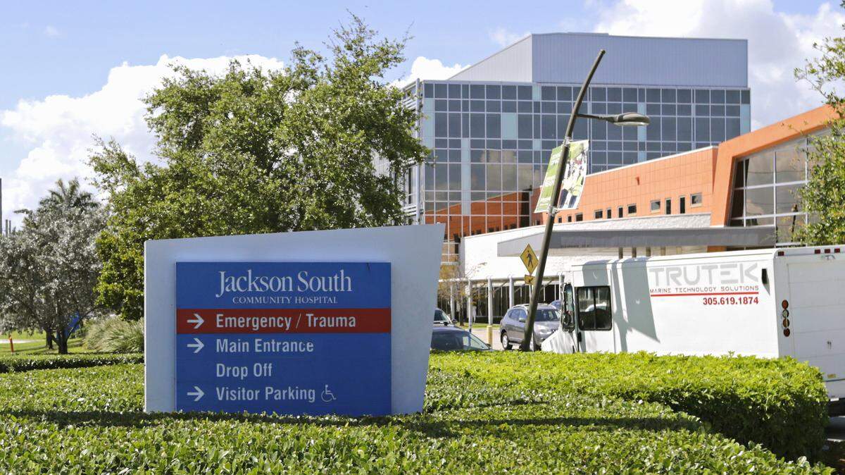 A view of Jackson South Medical Center, located at 9333 SW 152nd St.