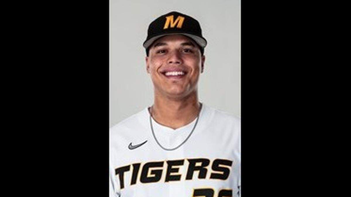 Missouri first baseman Torin Montgomery