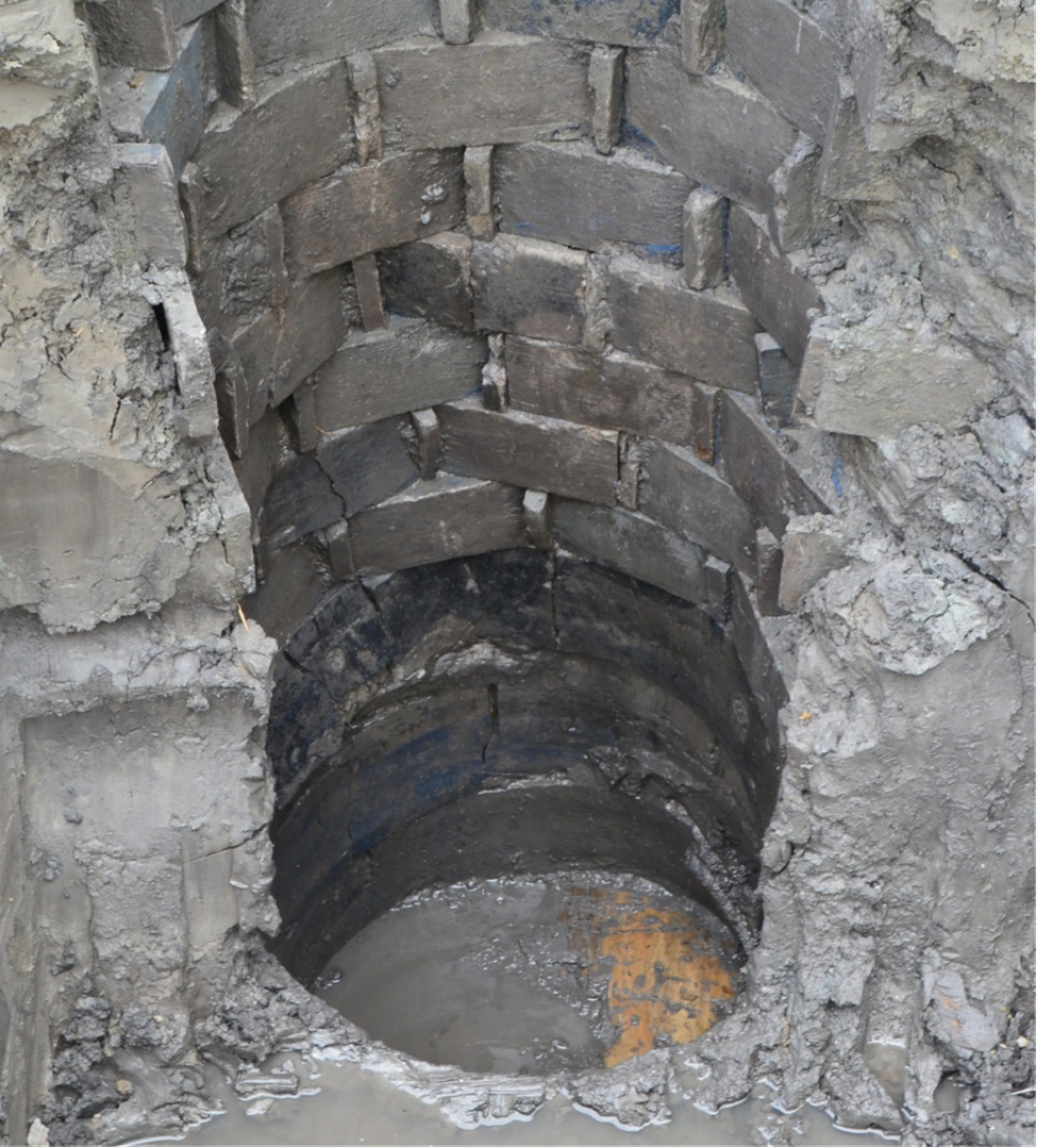 One of the wells found under the playground.