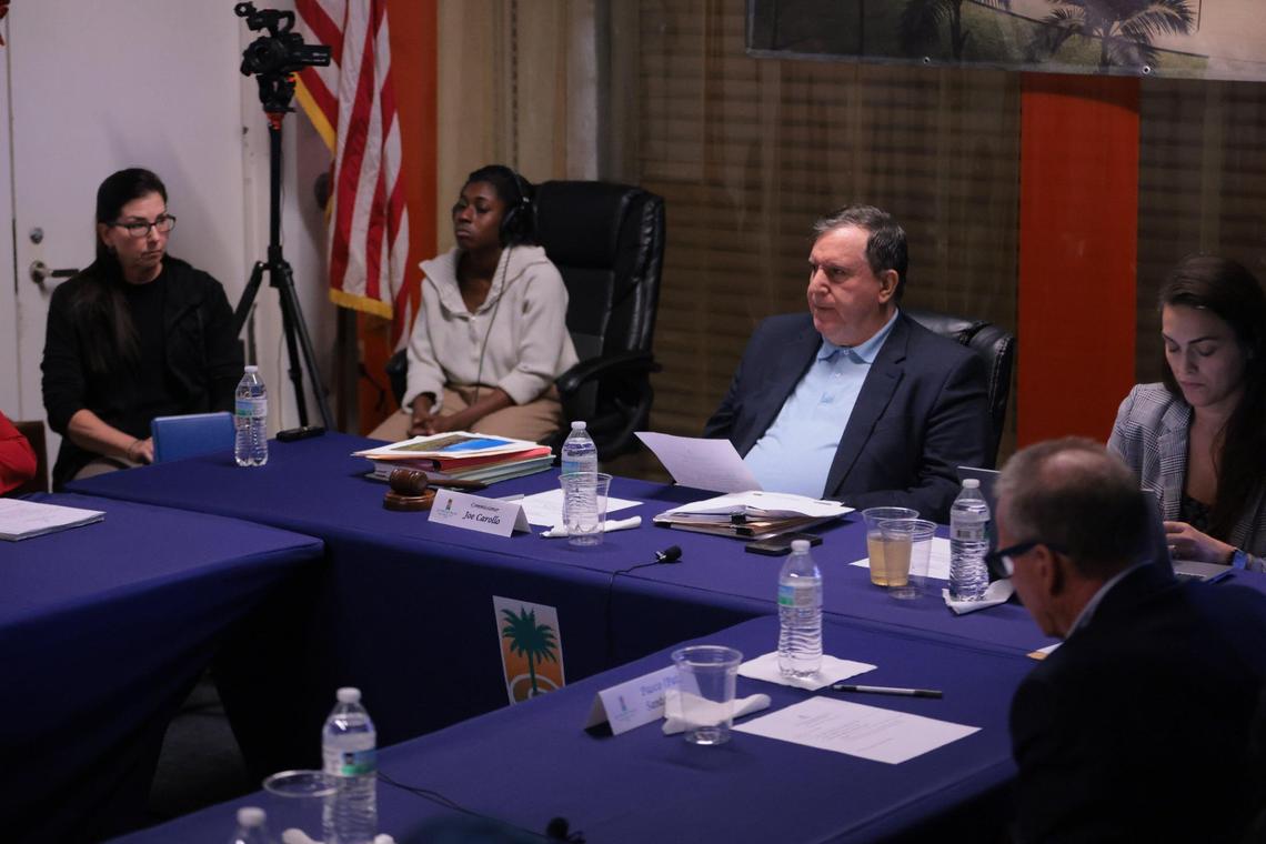 City of Miami Commissioner Joe Carollo, also the chairman of the Bayfront Park Management Trust, speaks to the board of trustees during a special meeting at Bayfront Park Management Trust office in downtown Miami on Friday, Dec. 20, 2024.