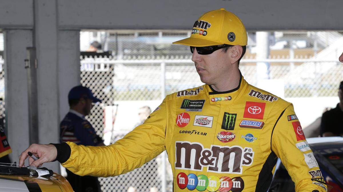 Kyle Busch prepares to practice for a NASCAR Cup Series auto race on Saturday, Nov. 16, 2019, at Homestead-Miami Speedway in Homestead, Fla. Busch is one of four drivers racing for the championship.