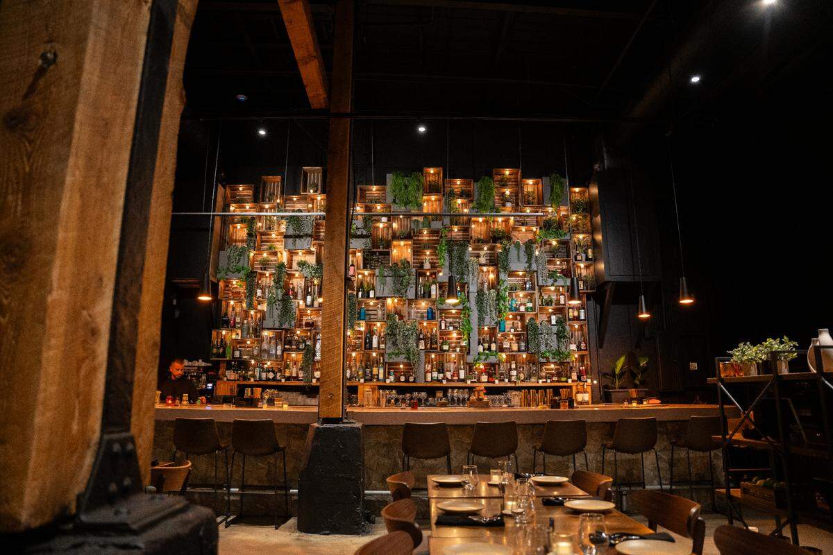 The bar at Log restaurant in Wynwood.