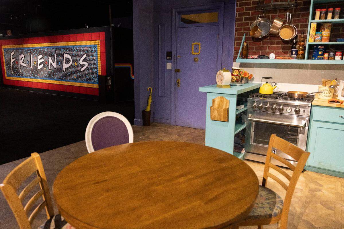 A replica of Monica and Rachel’s kitchen.