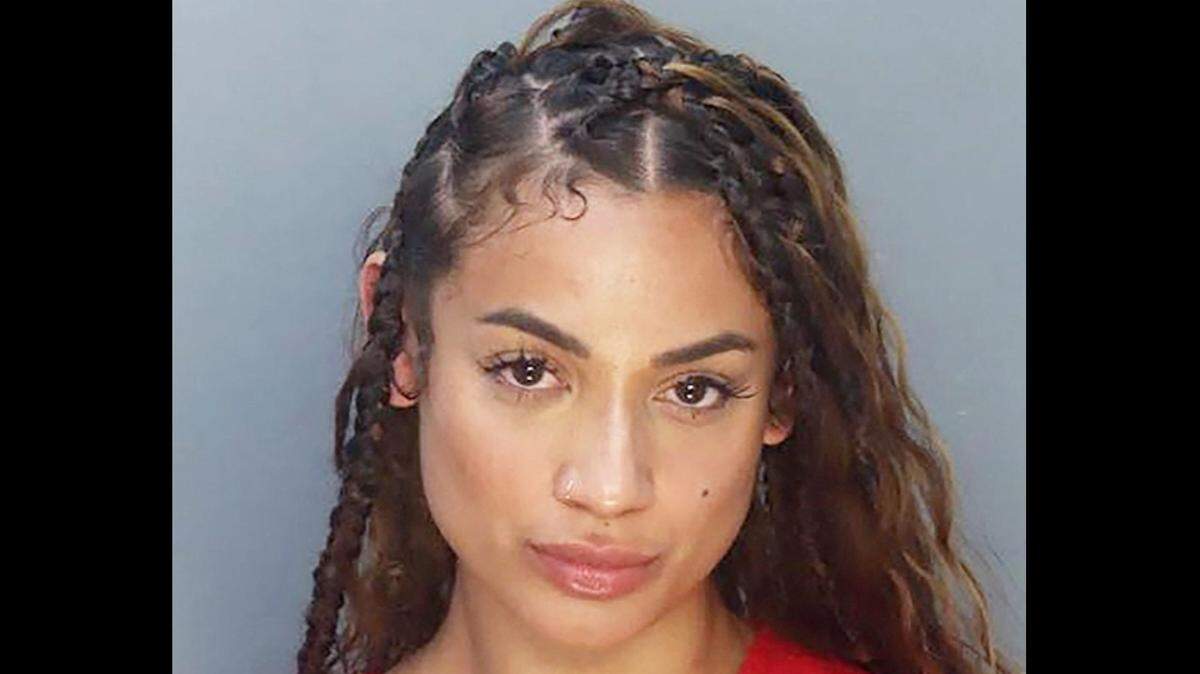SInger DaniLeigh’s mug shot after being arrested in Miami Beach May 30, 2023/Miami-Dade Department of Corrections