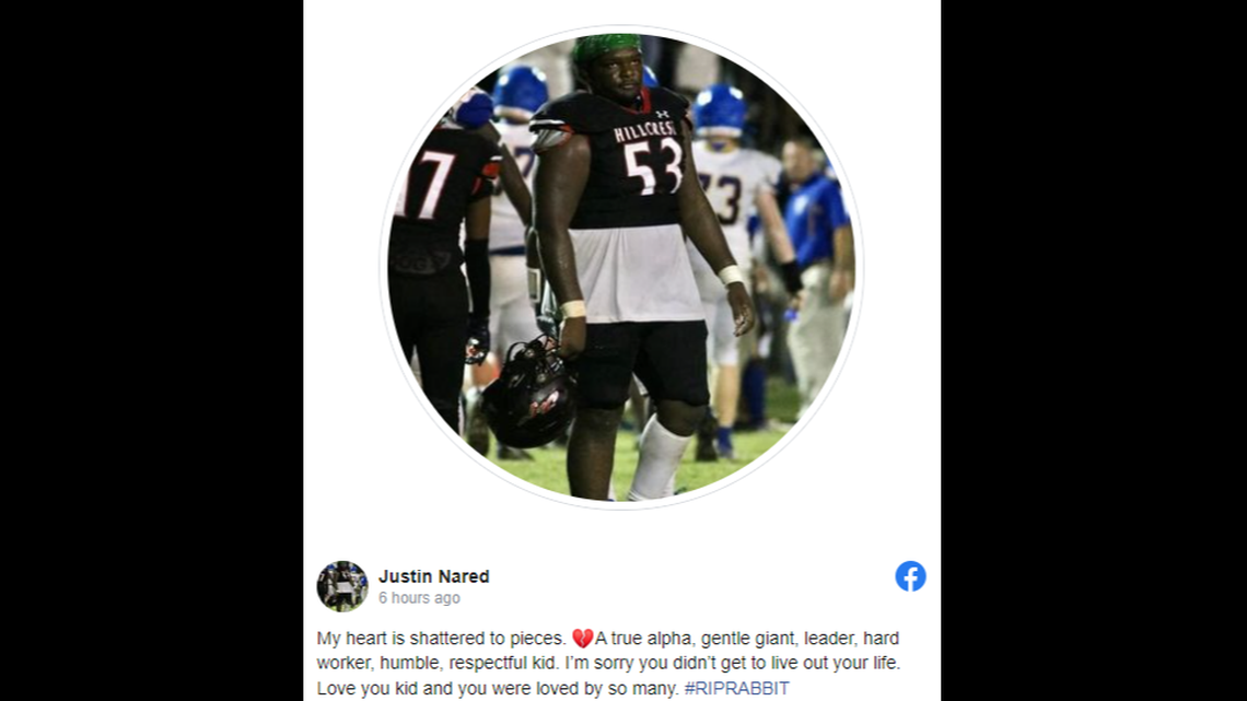 Robert Baldwin Jr., an 18-year-old high school senior, was stabbed to death in Evergreen, Alabama, on Dec. 7, the county coroner’s office said.