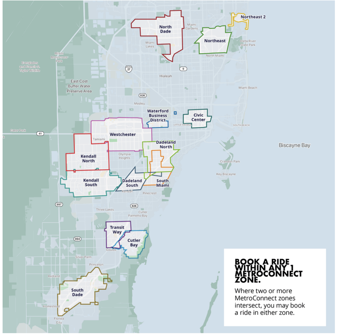 MetroConnect operates in 14 service areas across Miami-Dade 
