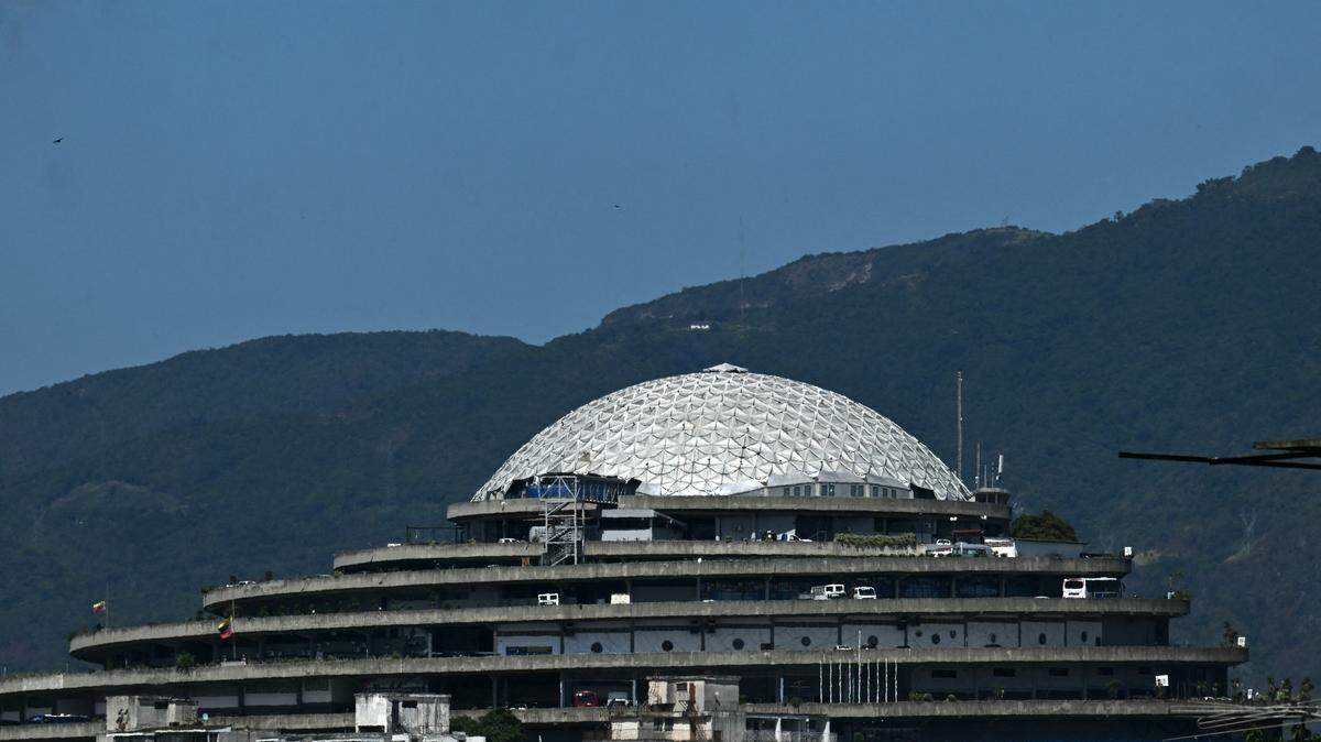 El Helicoide, a facility and prison owned by the Venezuelan government and used for both regular and political prisoners of the Bolivarian National Intelligence Service, in Caracas on Jan. 8, 2026. 