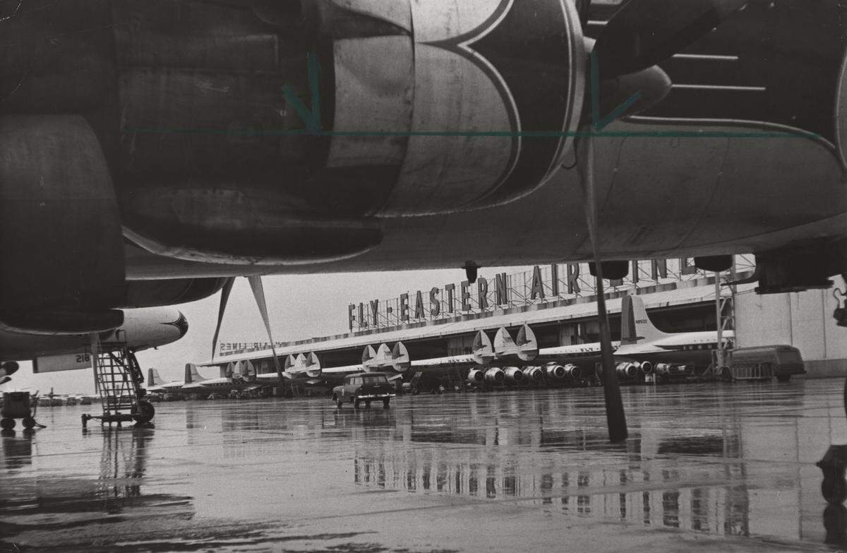 The Eastern Airlines area of the Miami airport.