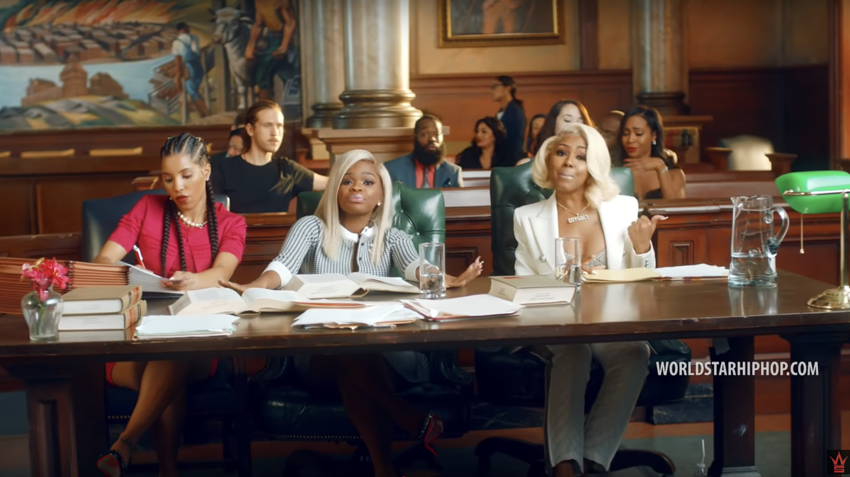 City Girls’ Yung Miami (right) announced the prison release of her friend and musical partner JT (middle) on Instagram late Tuesday afternoon.