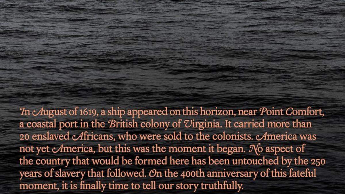 Introduction to the New York TImes’ special issue of “The 1619 Project.”