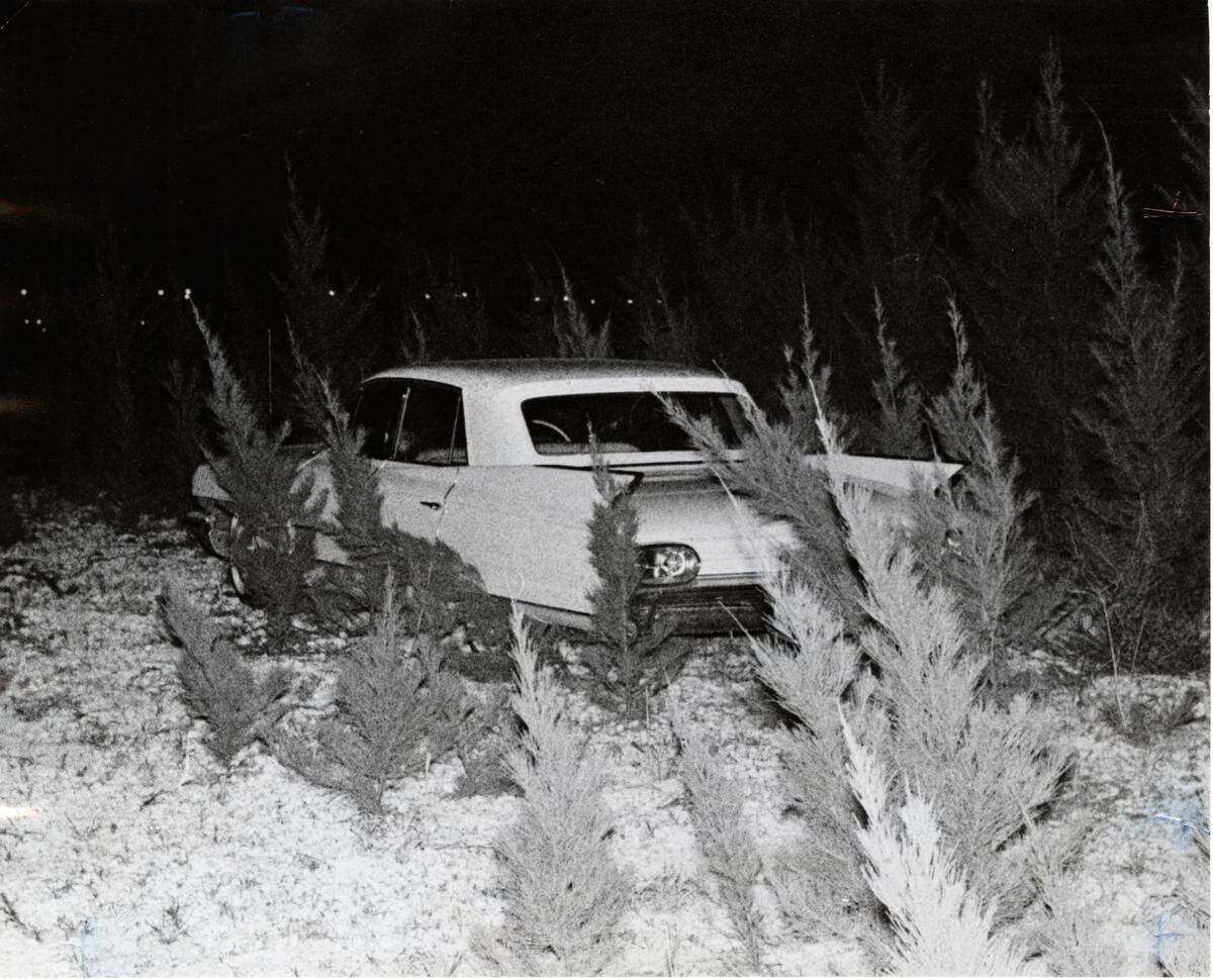 Joseph DiMare’s car, found at the scene of his murder in 1961.
