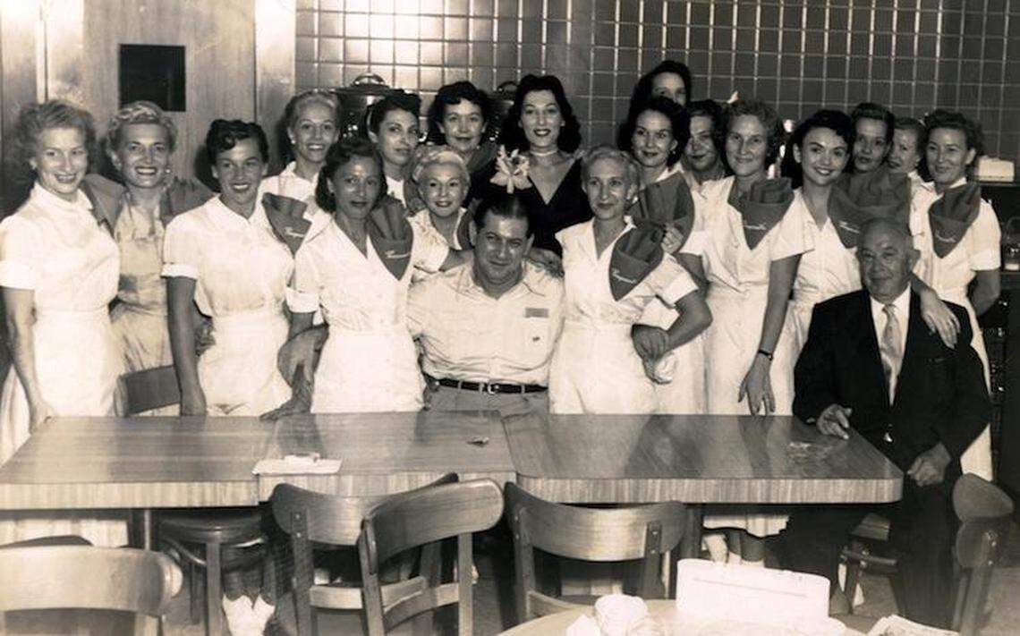 The staff at a Pumpernik’s deli in the 1950s.