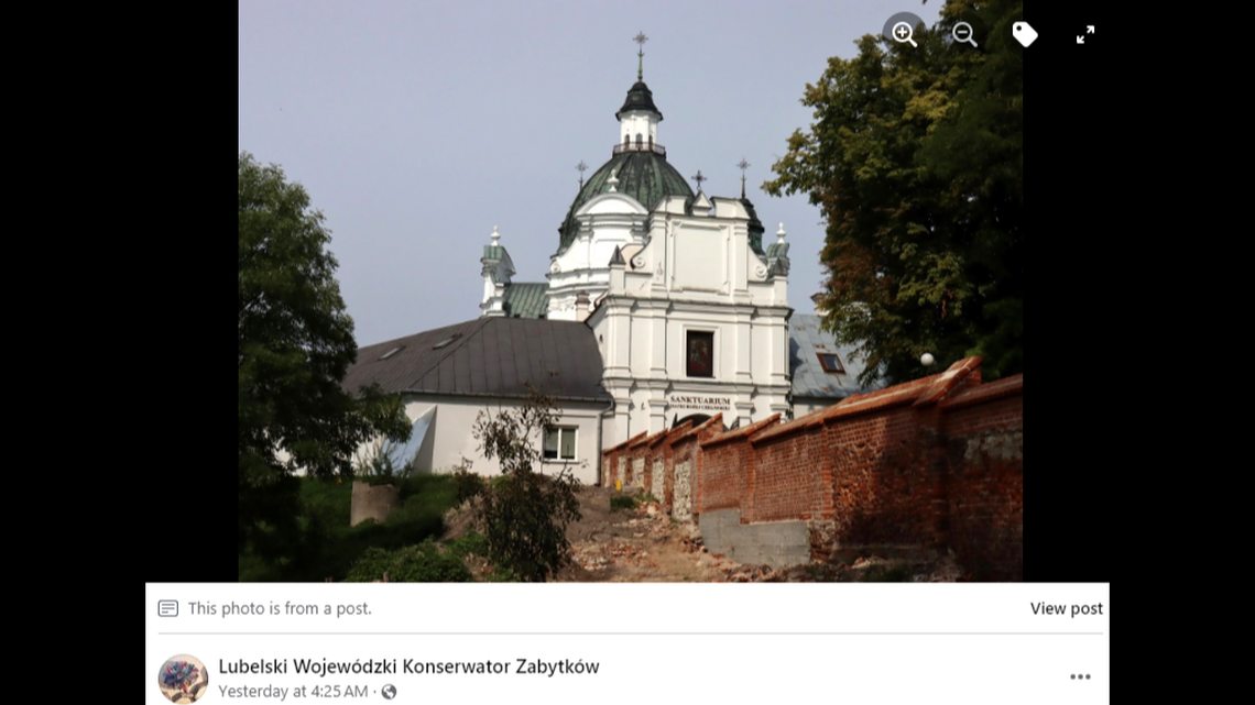 The graves were found during renovations of a wall near a medieval worship space.