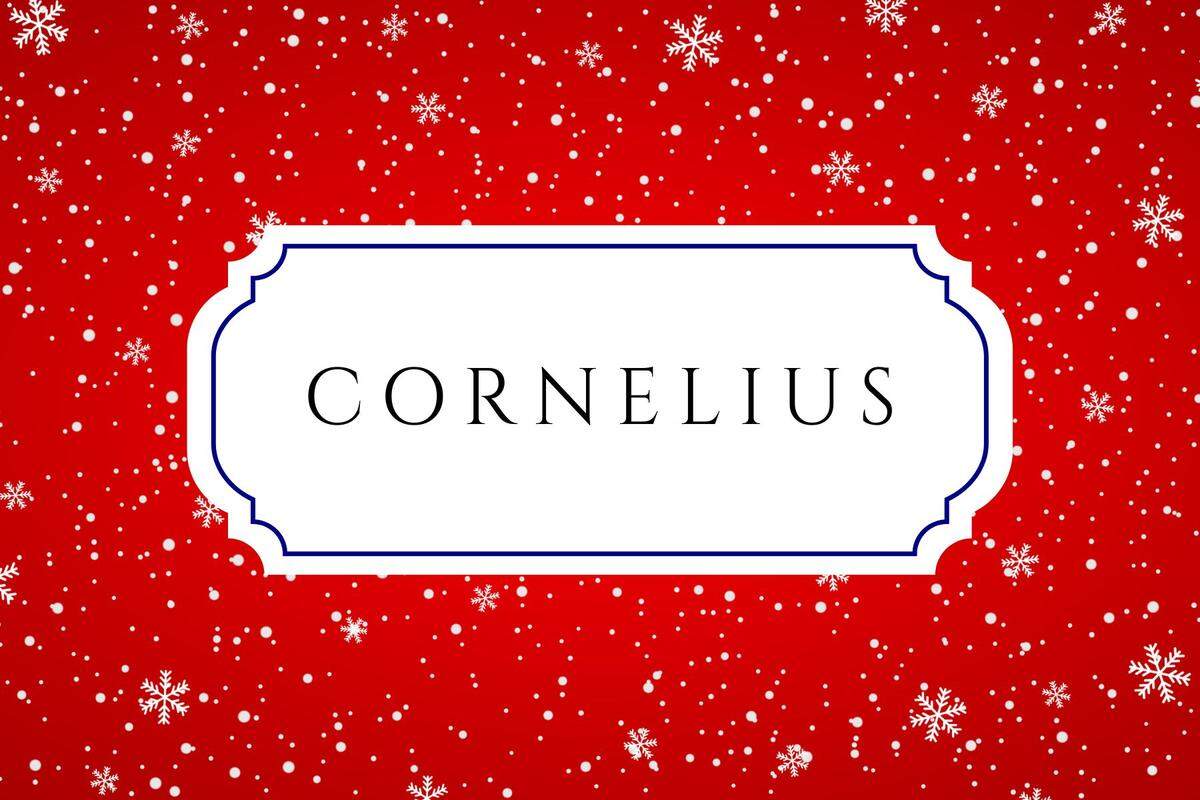christmas baby names cornelius