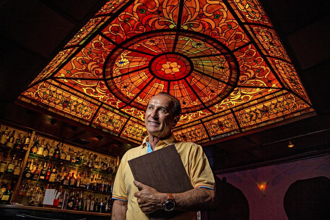 Nino Pernetti, owner of Caffe Abbracci, celebrates 30 years in the restaurant business in Coral Gables on Tuesday, July 16, 2019.