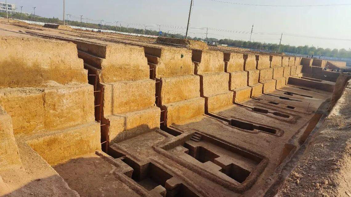 Archaeologists in China discovered a massive cemetery dating back about 1,700 years, officials said.