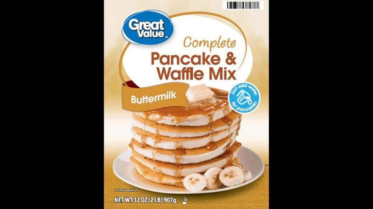 La mezca Great Value Complete Pancake & Waffle Mix ha sido retirada del mercado.