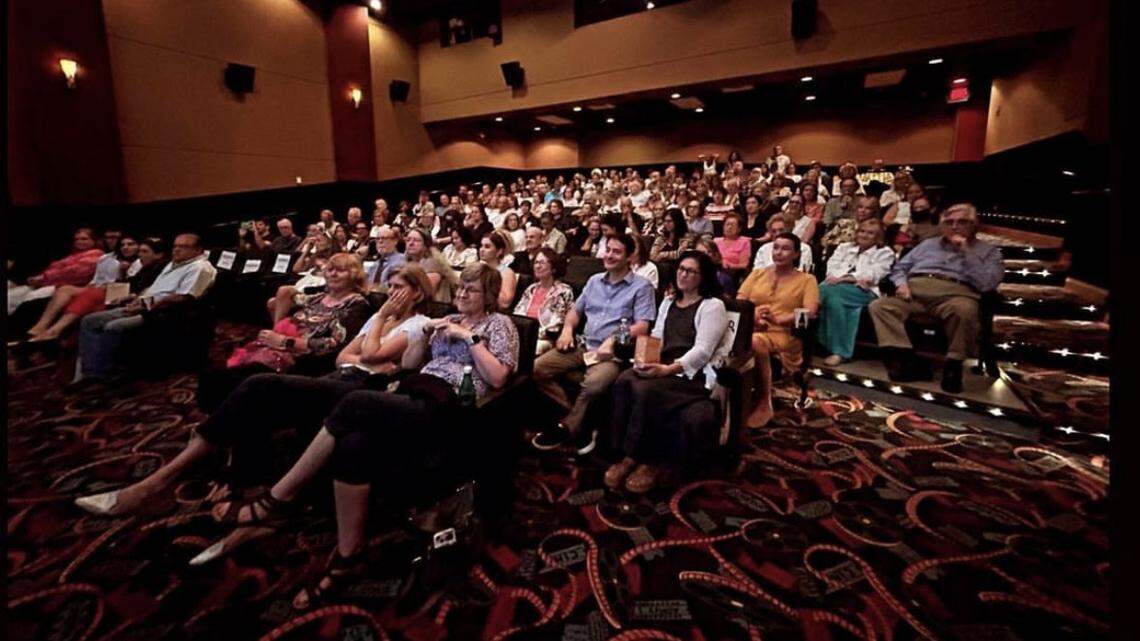 An audience enjoys the programming at Coral Gables Art Cinema in Miami. The cinema was one of over 600 arts and culture organizations statewide impacted by Gov. Ron DeSantis’ veto of $32 million in grant funding.