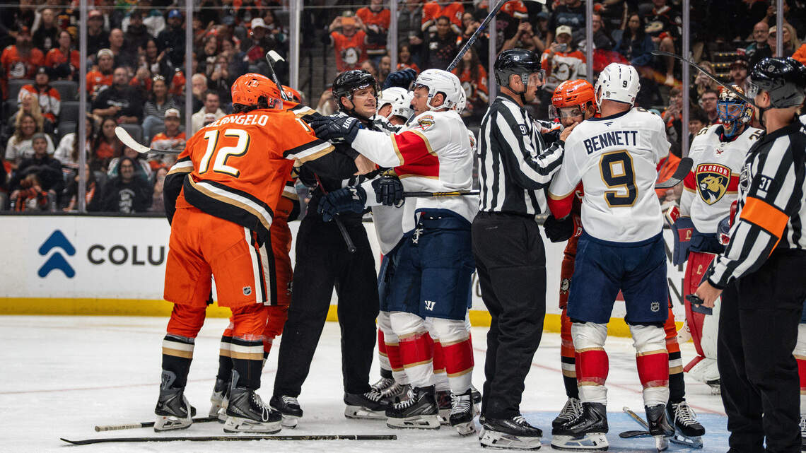 Ducks score winner in OT to spoil Marchand’s unexpected debut