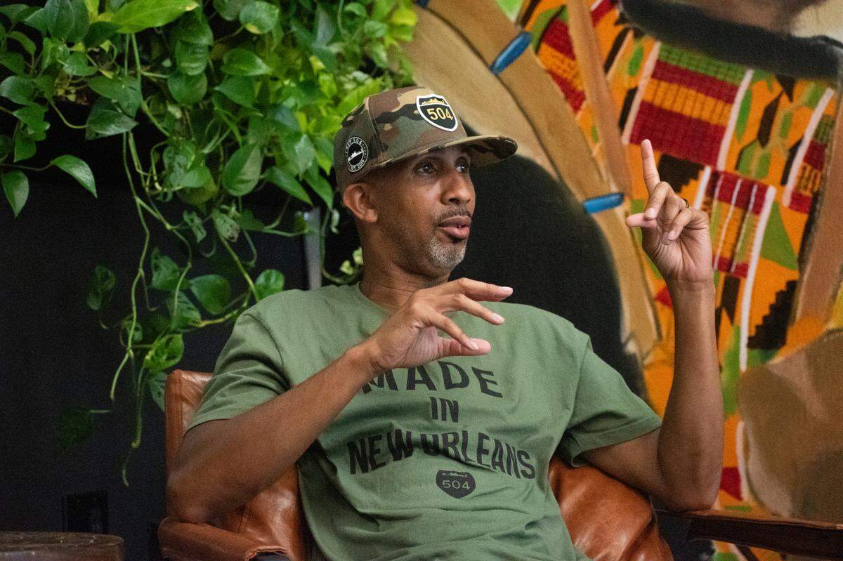New Orleans rapper Mac, whose real name is McKinley Phipps, looks back at how lyrics were used against him in his 2001 murder case on Saturday, July 22, 2023. Phipps was convicted of manslaughter in a 10-2 verdict and was paroled in 2021.