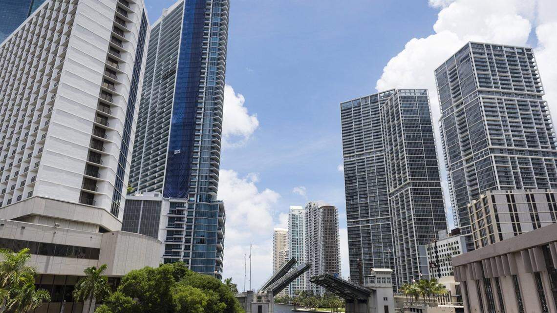 Shocking video shows woman tumble down fully-raised Brickell Bridge