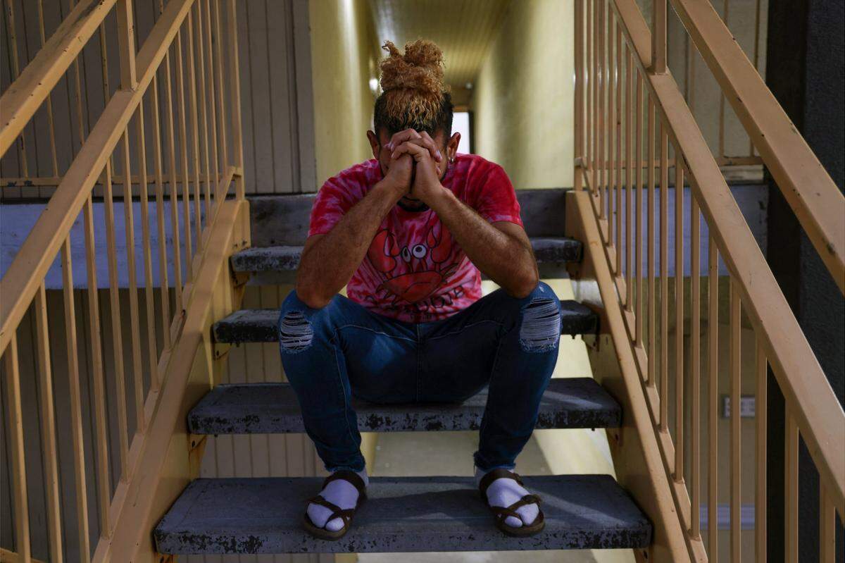 Venezuelan Luis Oswaldo, 39, was stranded at a La Quinta hotel in San Antonio after his flight — this time to Delaware — arranged by operatives working for Gov. Ron DeSantis, was canceled without warning.