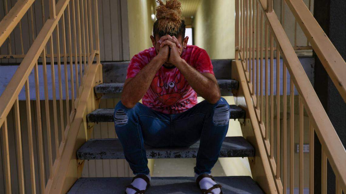 Venezuelan Luis Oswaldo, 39, was stranded at a La Quinta hotel in San Antonio after his flight — this time to Delaware — arranged by operatives working for Gov. Ron DeSantis, was canceled without warning.