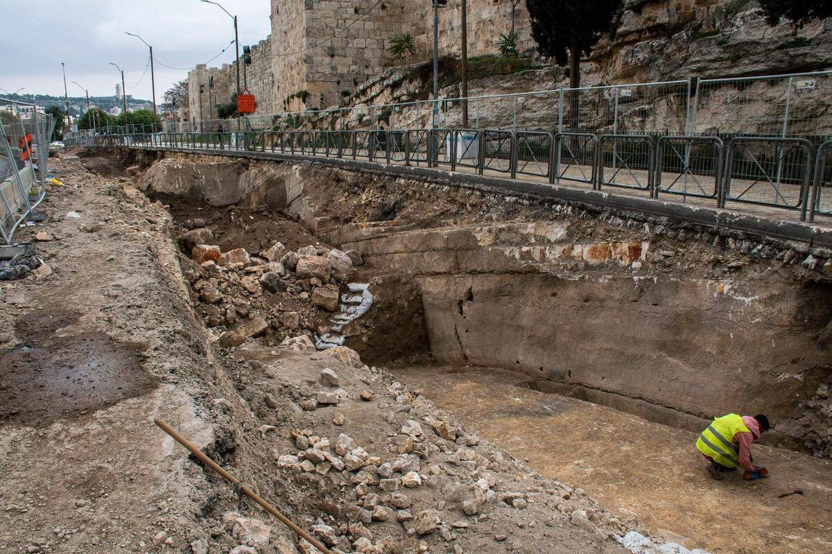 A section of the centuries-old defensive moat.