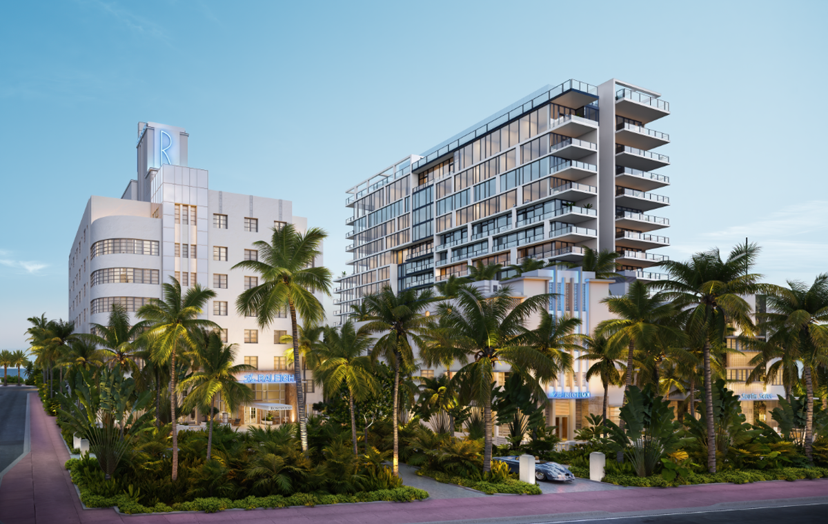 Partial demolition is slated for The Raleigh, Richmond and South Seas hotels next week, making way for a new project designed to revitalize a long-abandoned site in Miami Beach. Above: Here’s a rendering of the completed project.
