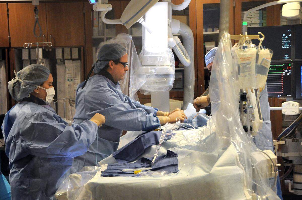Dr. Miguel Diaz, interventional cardiologist and medical director of the structural heart program at Palmetto General Hospital. He recently performed a new procedure called BASILICA that helps high-risk heart patients have heart valve procedures.