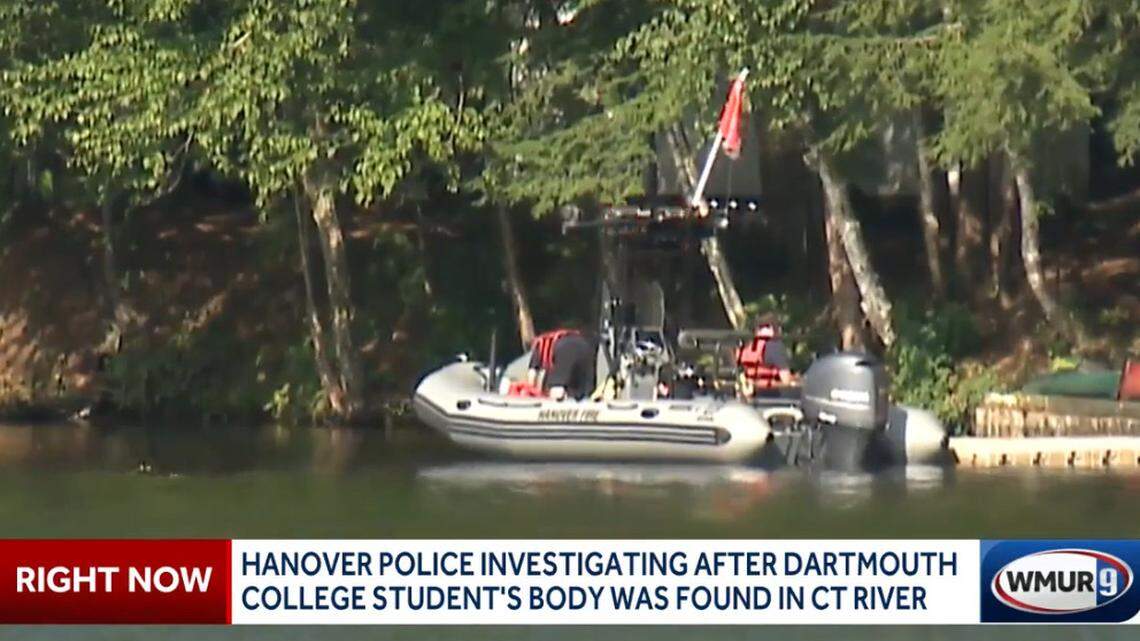 A 20-year-old Dartmouth College student’s body was located in the Connecticut River the evening of July 7, authorities say.