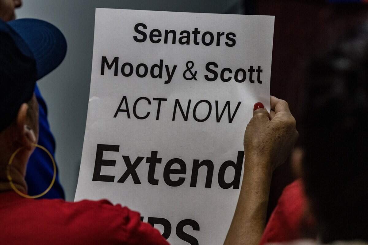 Airport and hotel food and beverage workers with the UNITE HERE Local 355 union, held a press conference at Fort Lauderdale-Hollywood International Airport (FLL) demanding an extension of Temporary Protected Status (TPS) for Haitians, on Friday July 10, 2026.