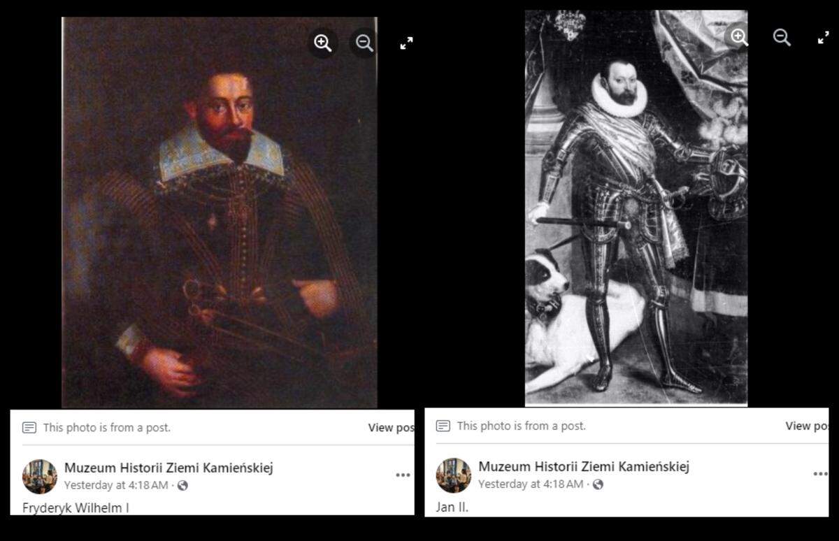 The two princes, Friedrich Wilhelm I (left) and John II (right), ruled the Duchy of Saxony after the death of their father, the museum said.