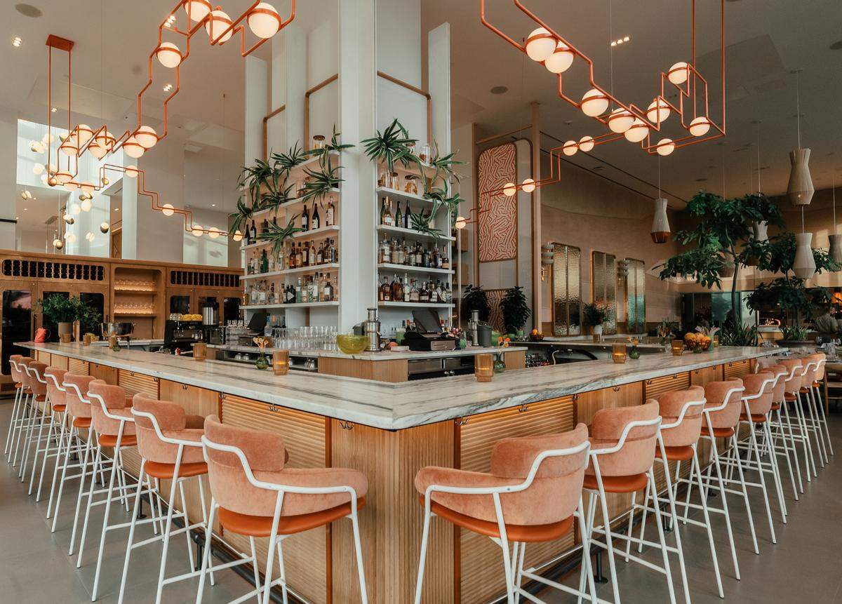 El bar de MaryGold's en el Arlo Wynwood, el primer hotel del vecindario.