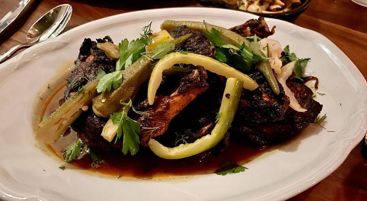 Pan-roasted chicken at Orno in Coral Gables