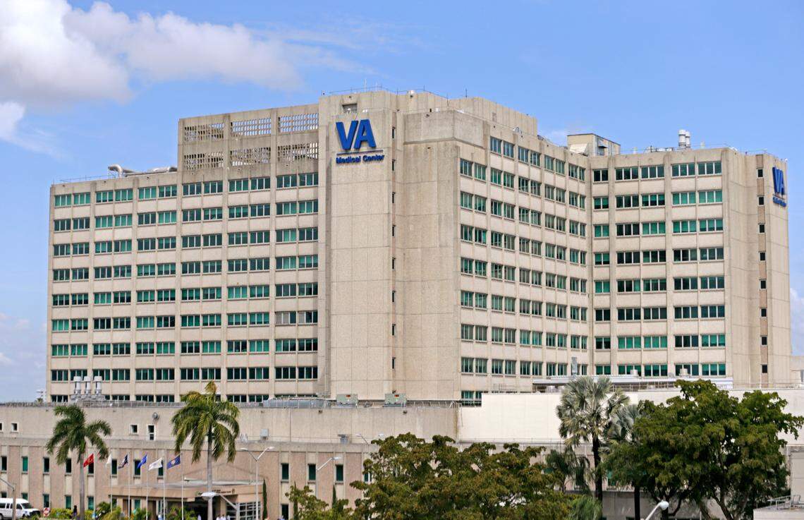 A view of the Veterans Administration Hospital located at 1201 NW 16th St on Thursday, March 12, 2020 Miami.