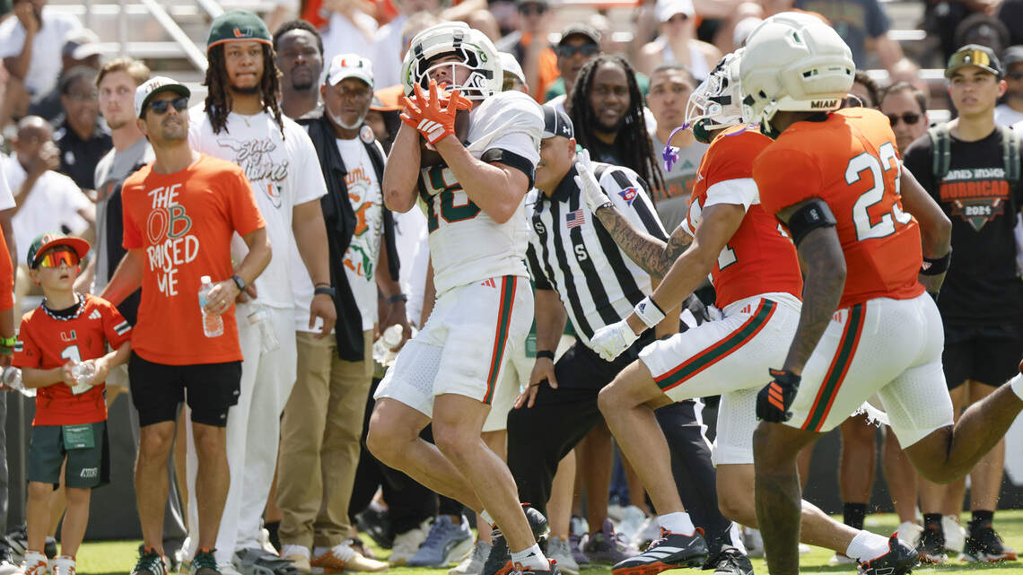 Cooper Barkate as Spider-Man? Hurricanes receiver embraces nickname, Miami opportunity