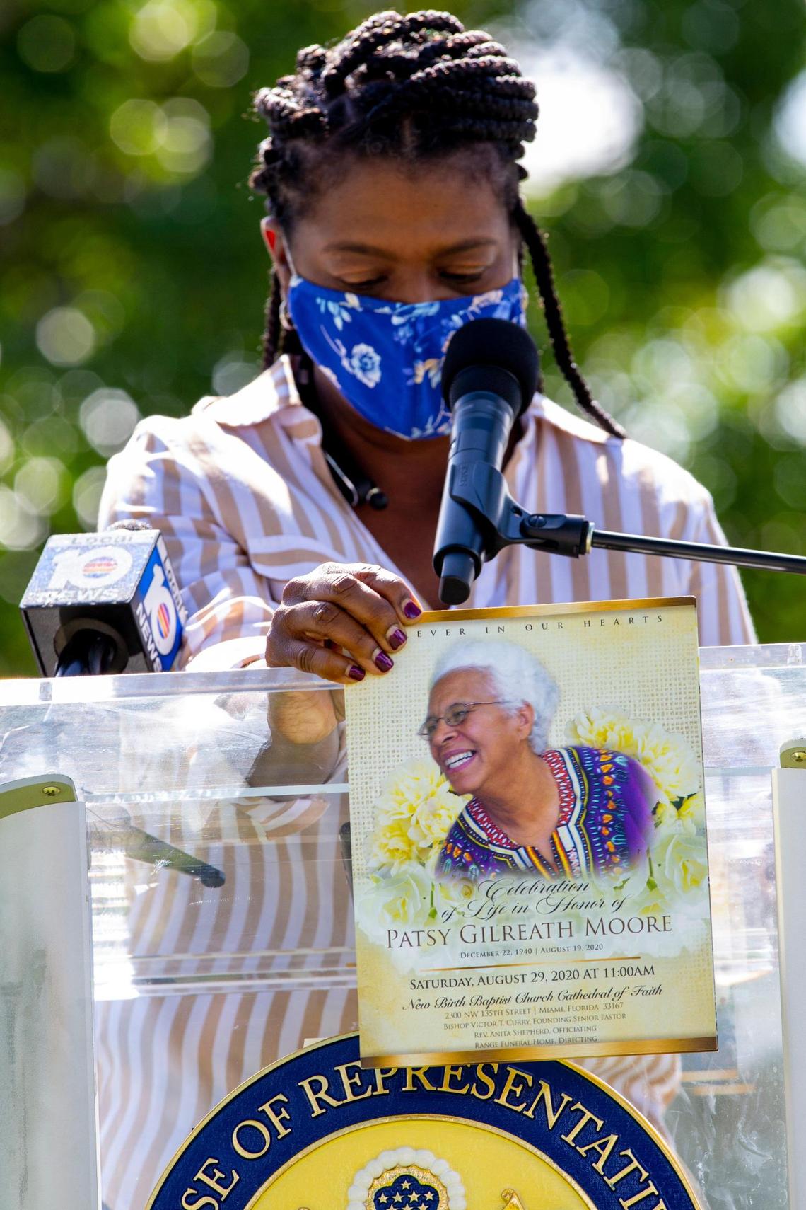 There was also a ceremonial ribbon cutting fora  new COVID-19 testing site established at the nearby Jessie Trice Community Health System (JTCHS) in partnership with Florida International University to serve Miami-Dade County’s most vulnerable communities, in Liberty City, Florida, on Tuesday, November 24, 2020.